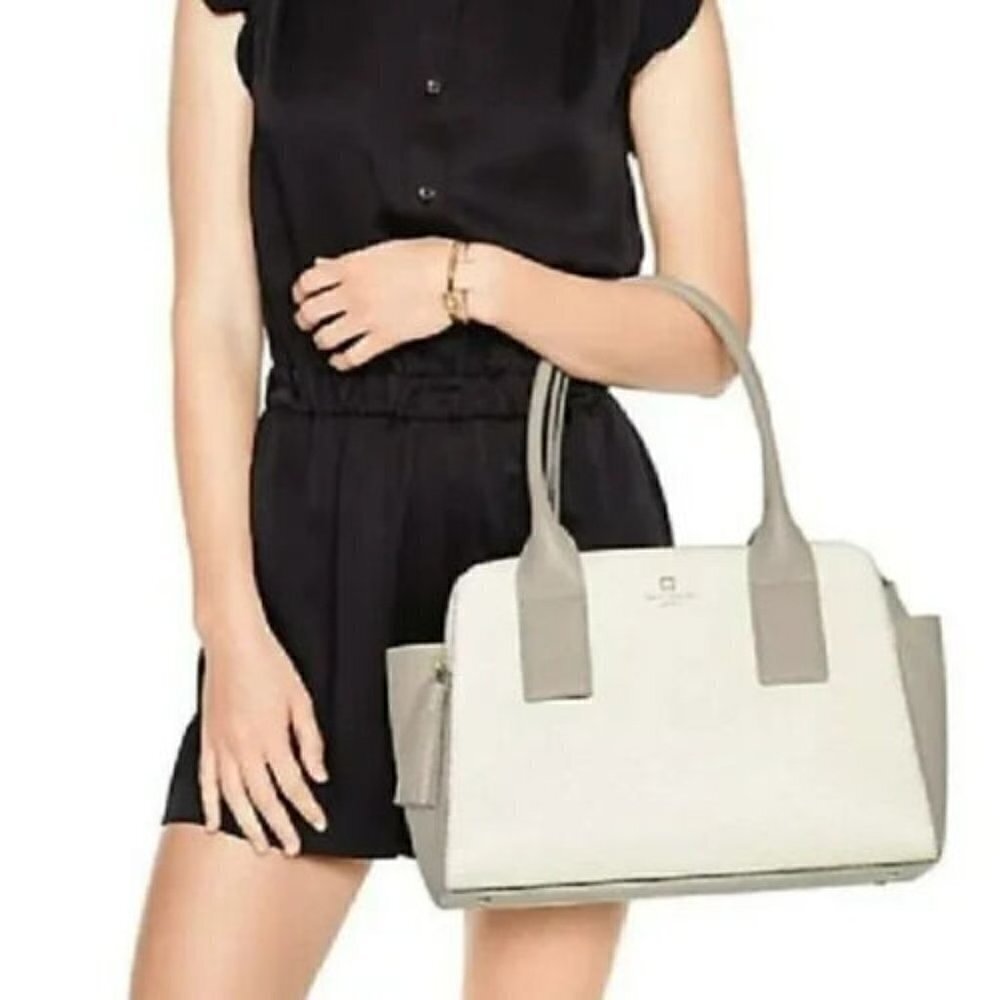 Kate Spade Southport Avenue Lydia Leather Top Handle Satchel Magnolia/Clocktower